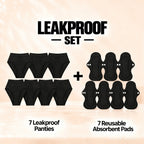 Leakproof Underwear + Snap-On Pad Set