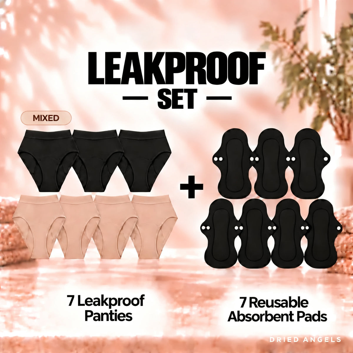 Leakproof Underwear + Snap-On Pad Set